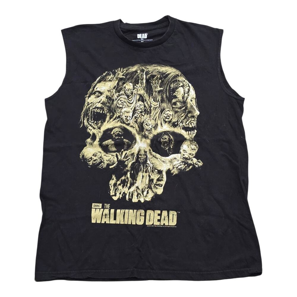 AMC The Walking Dead Zombie Skull Sleeveless Muscle T-Shirt